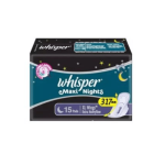 Whisper Maxi Nights Xl Wings 15 Pads