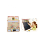 Wooden Educational Writing Board With Magnetic Letters Large