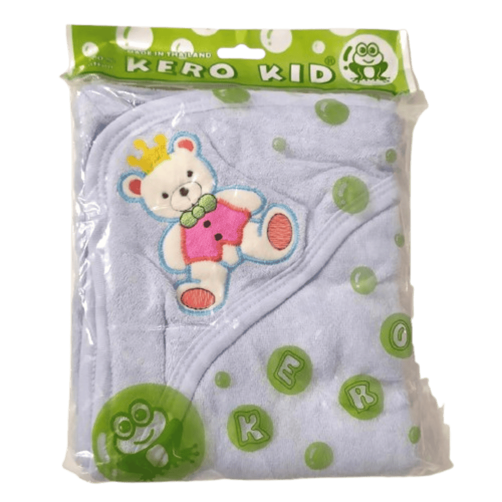 cap-towel-blue-removebg-preview (1) Kero Blue Baby Towels With Hood 1 pcs - Image 1