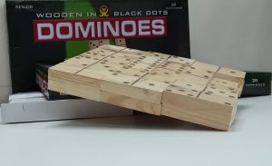 Dominoes with Black Dots 28 Pieces - Image 2