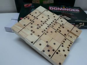 Dominoes with Black Dots 28 Pieces - Image 3