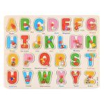 Wooden Alphabet Puzzle Learning Board A B C