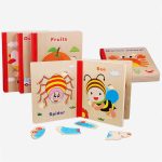Baby Wooden Montessori Materials Educational Toys Puzzles Book (KBDWP)