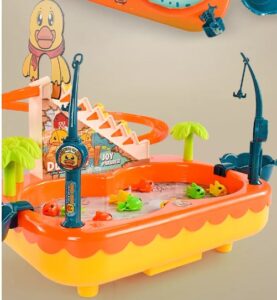 Duck Slide Slot Toy & Magnetic Fishing Game Toys Water Table - Image 3
