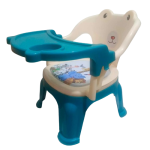 Feeding Chair with Soft Foam Seat – Mixed Cream and Blue