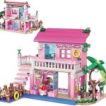 Baby lego set Pink Girls Seaside Beach Villa Building 474+pcs (7646)