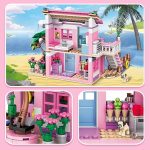 Baby lego set Pink Girls Seaside Beach Villa Building 474+pcs (7646) - Image 2