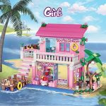 Baby lego set Pink Girls Seaside Beach Villa Building 474+pcs (7646) - Image 3