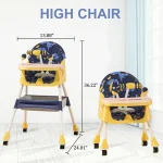 Feeding Chair -E500 color-blue & yellow mixed