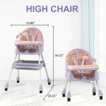 Feeding Chair -E500 color-Pink & Purple mixed