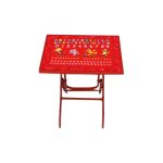 Baby Reading Table St/Leg ABC Red