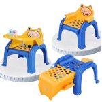 Baby feeding chair yellow color